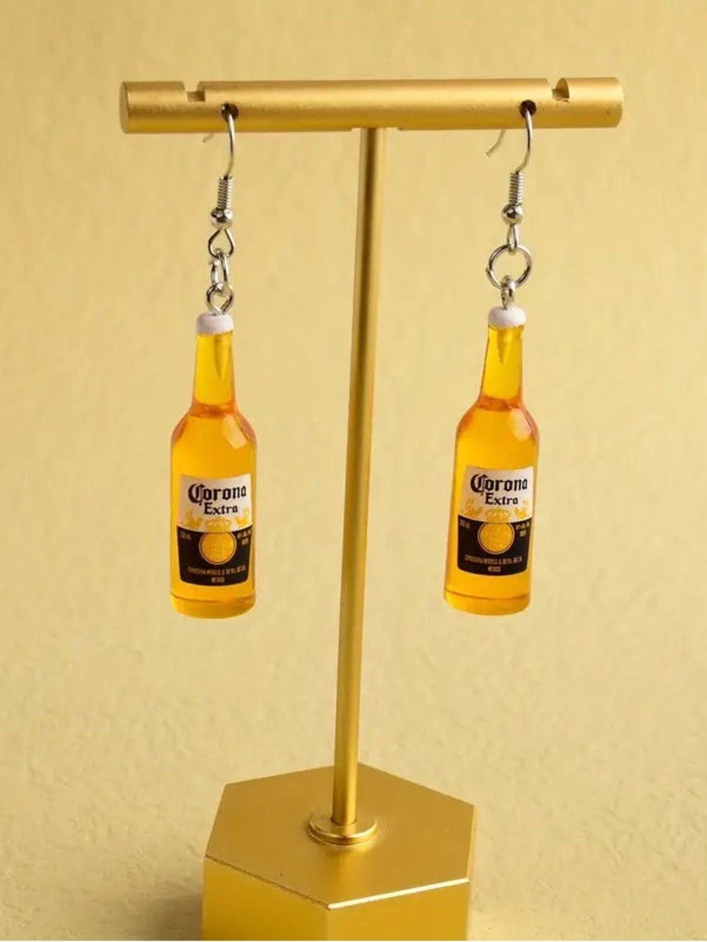 NEW✨ Corona Extra Beer Bottle Miniature Earrings Fun Beach Summer Mini Brands